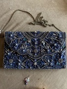 TOREBKA Z KORALIKÓW GRANATOWA  PIĘKNA ATMOSPHERE