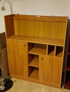 Szafka komputerowa / Regał z nadstawką – 100 cm Jasny Dąb | Bardzo pojemna