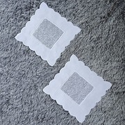 Zestaw 2 szt. serwetki siatka 24 x 24 cm - rękodzieło, nowe