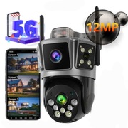 Profesjonalna Podwójna Zewnętrzna Kamera OBROTOWA PRO GUARD ALARM WIFI12MP 