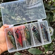 Przynęty twarde -Popper. 5 szt. 8 cm. 12,4 gr. komplet.