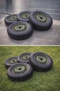 Oryginalne Felgi Stalowe Mercedes G-Klasa + Opony Continental 
