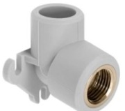 Kolano PP 16x1/2 gw z łapkami