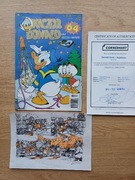 Kaczor Donald- VICAR- szkic + autograf + certyfikat 