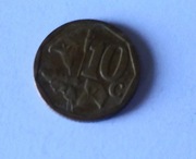 10 centów afrykańskich 2010 Afrika Tshipembe