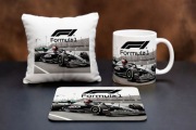 Formula 1 prezent dla kibica F1 dla niego zestaw kubek poduszka podkladka