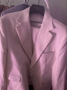  Biały lniany garnitur LARRY CASUAL – Made in Uganda – nowy, unikat