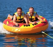 1-2 Osobowe wytrzymałe koło do holowania za łodzią , uchwyty EVA i Zawór