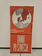 Stara mapa przeglądowa europy Dania po Szwecja mapa samochodowa