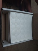 Zaślepka samoprzylepna 14mm biała gładka op 50 arkuszy po 25szt