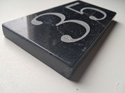 Numer na dom 20x10cm Marmur