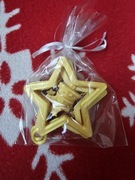 ZESTAW ZAWIESZKI PLASTIKOWE GWIAZDKI ok 9 cm 3szt NA CHOINKĘ BOMBKI GWIAZDA