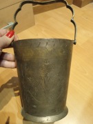 Zabytkowe mosiężne wiaderko do lodu  Vintage