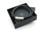 Bransoletka męska skóra naturalna