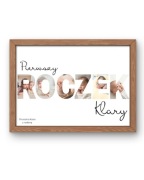 Personalizowany prezent na roczek plakat A4 z ramką!