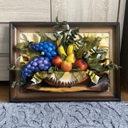 Obraz Trójwymiarowy 3d Kosz Owoców 70 x 50 x 20