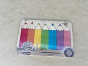 Puzzle drewniane, układanka kredki z drewna