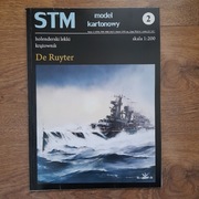 De Ruyter, model kartonowy 1:200, wyd. STM, stan bardzo dobry