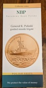 Folder NBP 2013 - Fregata rakietowa Gen. K. Pułaski 2 zł GN