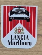 Nowa naklejka retro Malboro Lancia PRL stick lata 70