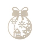 Bombka na choinkę 3D + zawieszka – ozdoba świąteczna