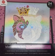 Kolorowanka srebrna, 24 kartki wyrywane