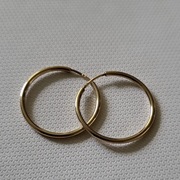 Kobiece złote kolczyki 585 koła klasyczne dla kobiety dziewczynki 14 karat