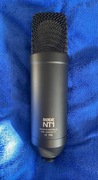 Mikrofon czarny pojemnościowy Rode NT1 Al-1 z Interfejsem