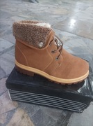 Trapery  damskie ocieplane wiązane na sznurowadla