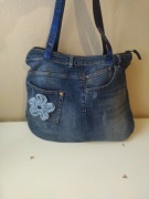 Torba jeansowa typu hobo
