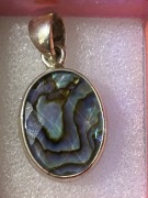 Zawieszka srebro 925 z muszla abalone