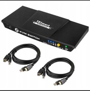 Przełącznik KVM switch 4K Ultra HD 30Hz 2 x HDMI USB 2.0