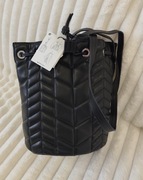 ZARA - Czarna torebka worek