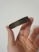 Bransoleta wikińska wiking brąz symbol Odyna Valknut