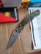 Nóż składany Spyderco Military 2 Black G10, Satin kolor military kamuflaż.