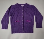 Śliczny sweter na guziki błyszczący, 116