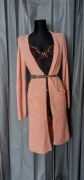 Sweterek/kardigan dzianinowy morelowy łososiowy Name It 158-164 długi rękaw