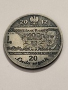 Ludwik Waryński. Miedź srebrzona ox. PRÓBA. Gyges