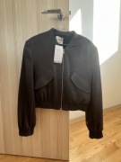 Bershka Nowa szara lekka kurtka Bomberka damska z suwakiem S 36 /M 38