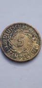 Niemcy Rep. Weimarska - 5 fenigów, rentenpfennig 1924 - A