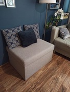 Pufa tapicerowana duża skrzynia otwierana