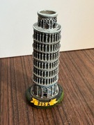 Krzywa wieża w Pizie mała figurka pamiętała PIZA 