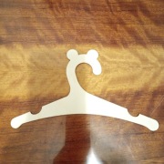 Wieszak Drewniany Na Ubrania Dla Dzieci Ze Sklejki Uszy Brązowy 10 sztuk