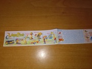 Instrukcja obsługi ulotka karteczka od kinder Super Żyrafy