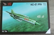 Model kartonowy MiG-21 PFM