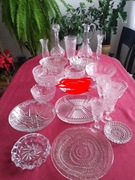 Kryształy PRL 20 sztuk.Patery,Wazony,Salaterki,Karafki,Talerz Eryka Drost