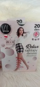 Vento Relax - rajstopy antyżylakowe 20 DEN, TG-4, czarne -2 sztuki, NOWE 