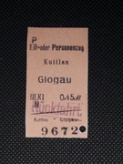 Magnes Bilet Kuttlau (Kotla) - Glogau