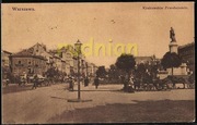 WARSZAWA Krakowskie Przedmieście dorożki 1907