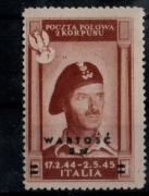 Poczta Polowa II Korpusu, katalog Fi,5 ,tom II,Gen. W.Anders